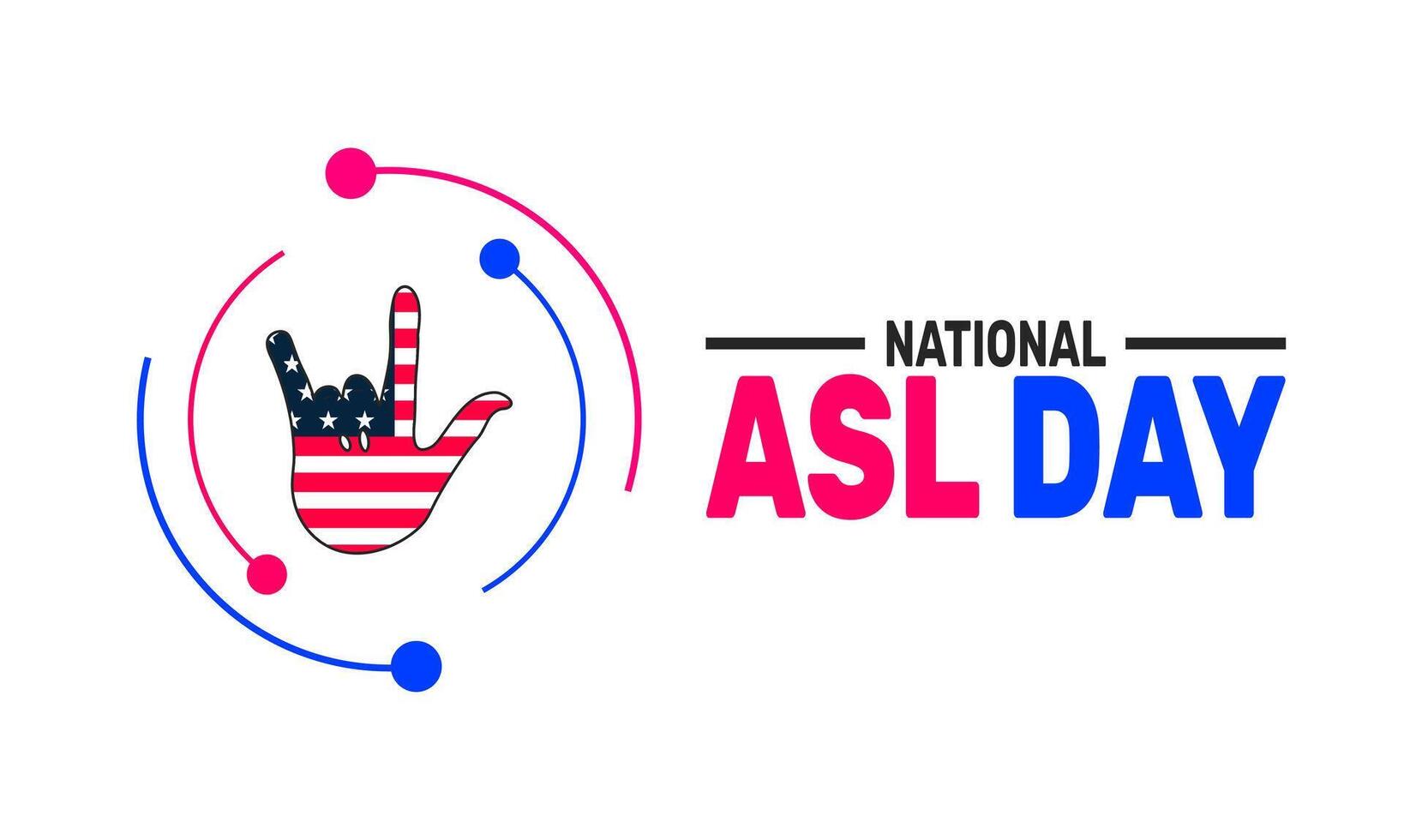 Celebrate National ASL Day with diverse people communicating in American Sign Language. Raise awareness about Deaf culture and promote inclusivity through ASL gestures and expressions. vector