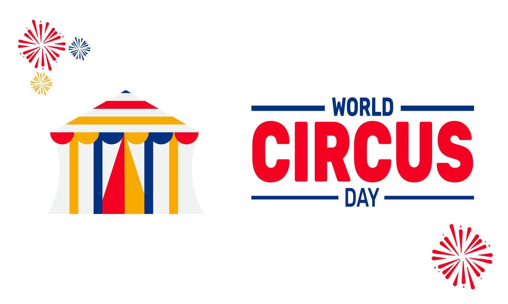 World Circus Day highlights circus artists in various forms, from contortionists and trapeze acts to clown humor, creating a magical atmosphere for all ages. vector