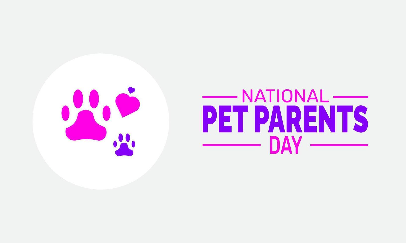 This National Pet Parents Day, reflect on the joy and happiness that pets bring into our lives. Celebrate the unconditional love they offer every day. vector