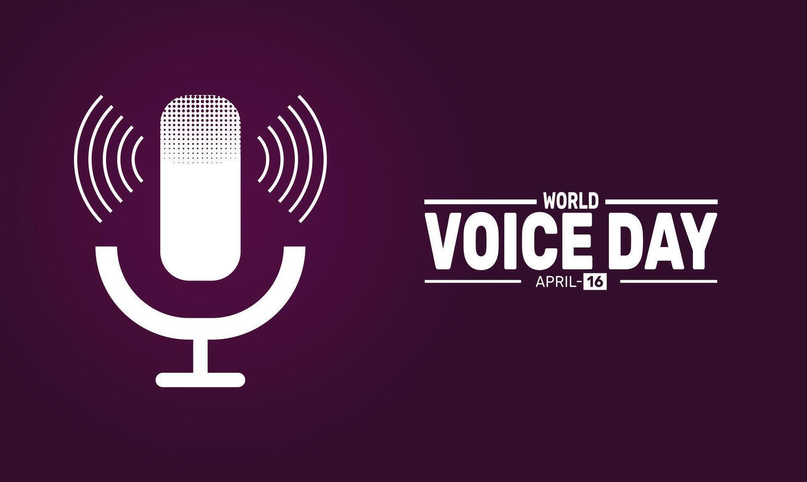 Celebrate World Voice Day by appreciating the power of the human voice. Acknowledge its importance in communication, music, and daily life. vector