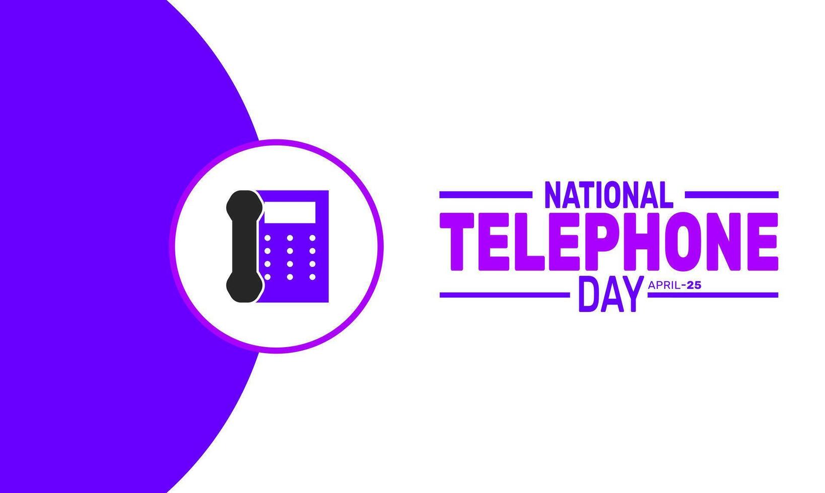 National Telephone Day celebrates the invention that changed global communication forever. vector