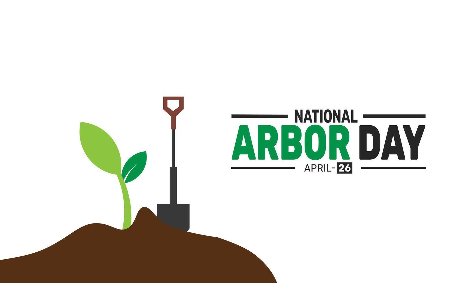 National Arbor Day reminds us of the importance of trees. It's a day to educate and encourage people to plant trees, care for them, and help preserve our environment for future generations. vector