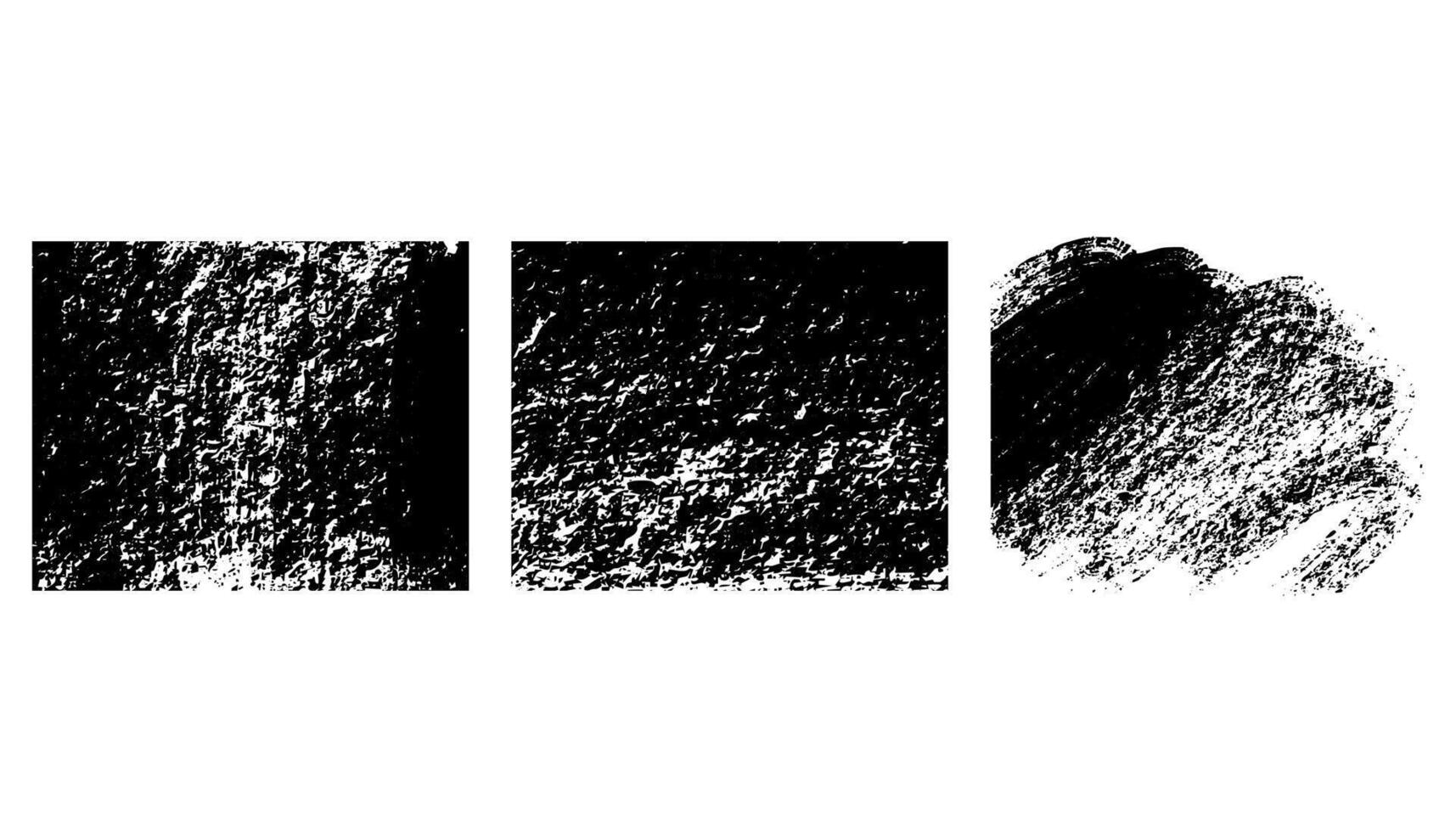 Brush strokes of rectangular shapes. Grunge design elements. Rectangular text boxes. Dirty distressed texture banners. Ink splashes. Grungy painted objects. vector