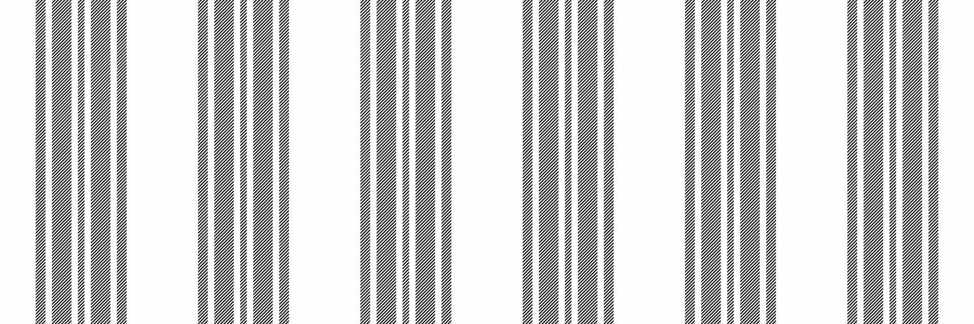 Event textile background vertical, bedding pattern texture. Wedding stripe seamless fabric lines in white and black colors. vector