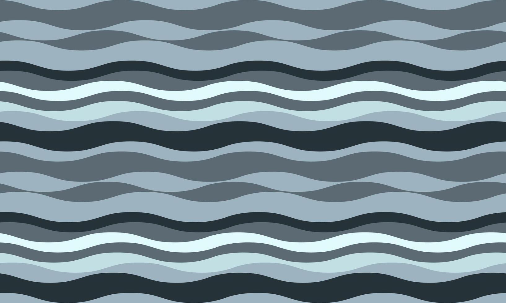Serene grayscale wavy pattern. Abstract flowing lines create a calming, minimalist design perfect for website backgrounds, textile prints, or any project needing a subtle yet sophisticated aesthetic. vector