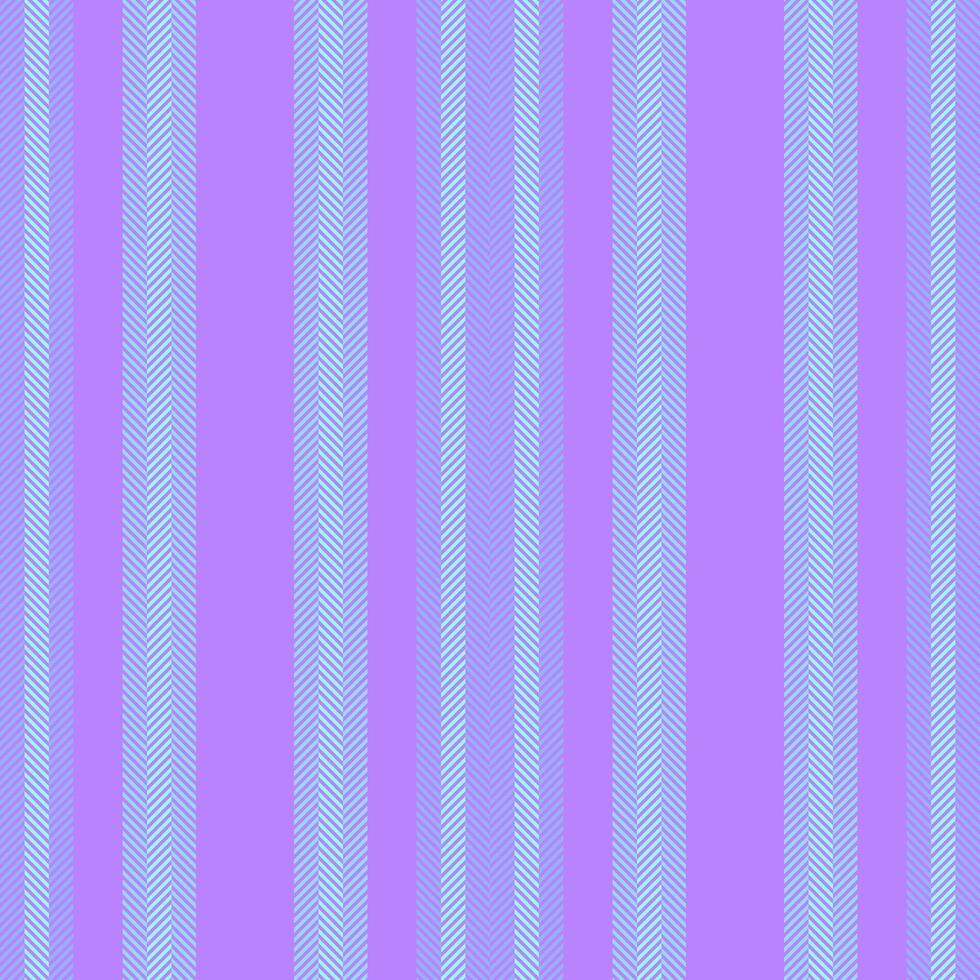 Sicture lines texture, calm stripe pattern vertical. Marty fabric seamless background textile in violet and teal colors. vector
