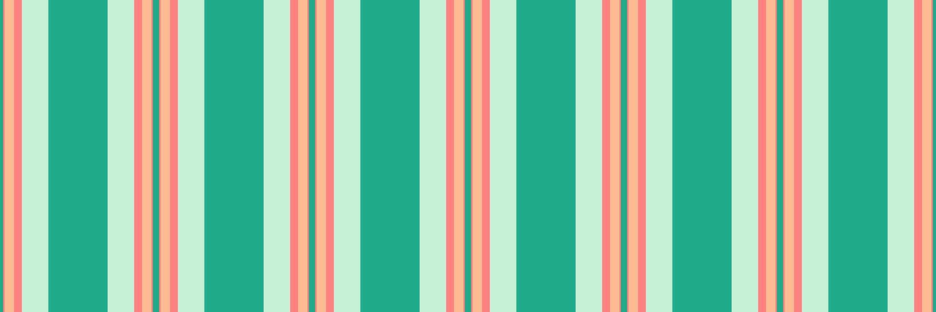 Aomance vertical pattern textile, short seamless lines texture. Panel background fabric stripe in red and teal colors. vector