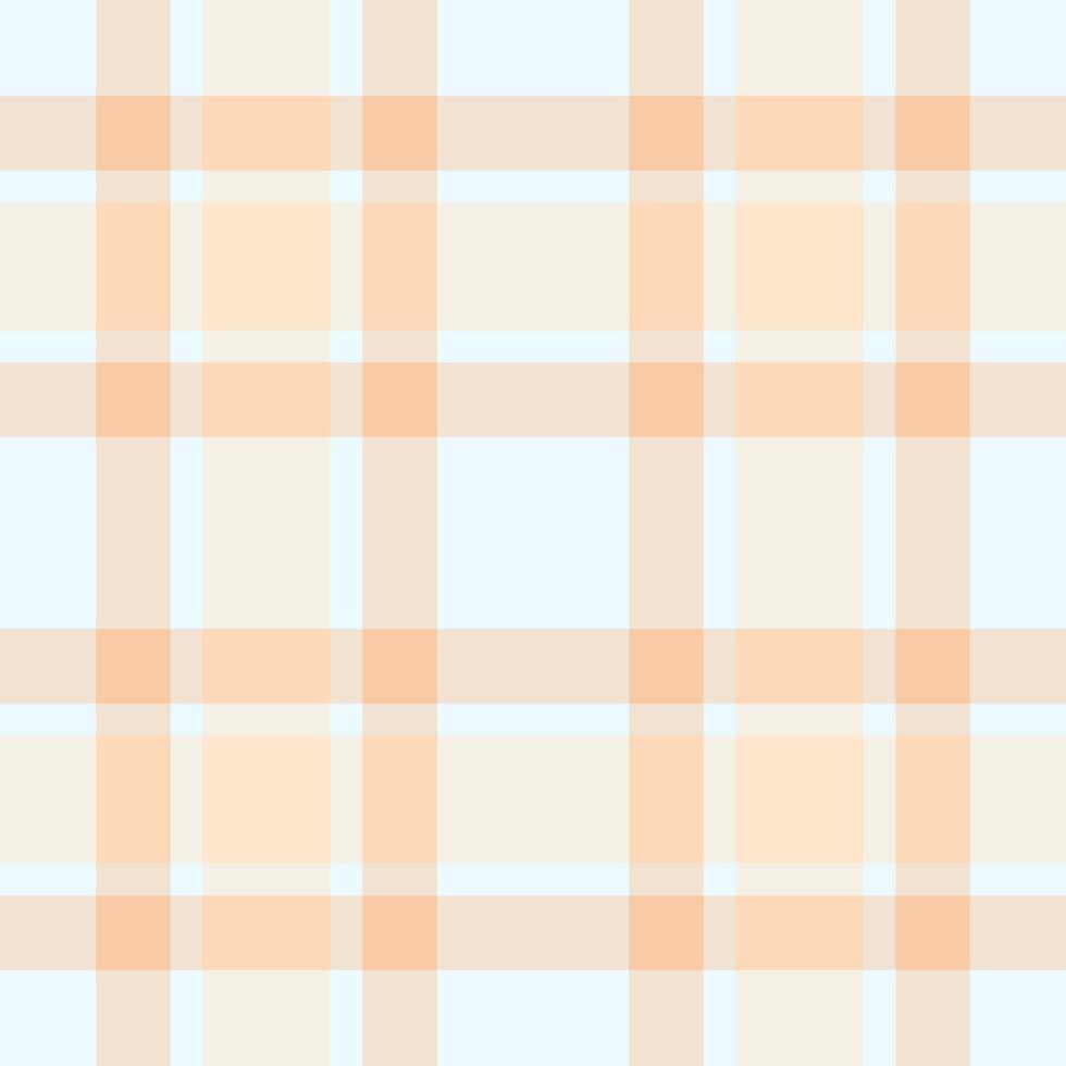 Soft peach and pale blue plaid pattern. Perfect for backgrounds, textiles, or website designs. This subtle, elegant texture evokes feelings of calm and serenity. vector