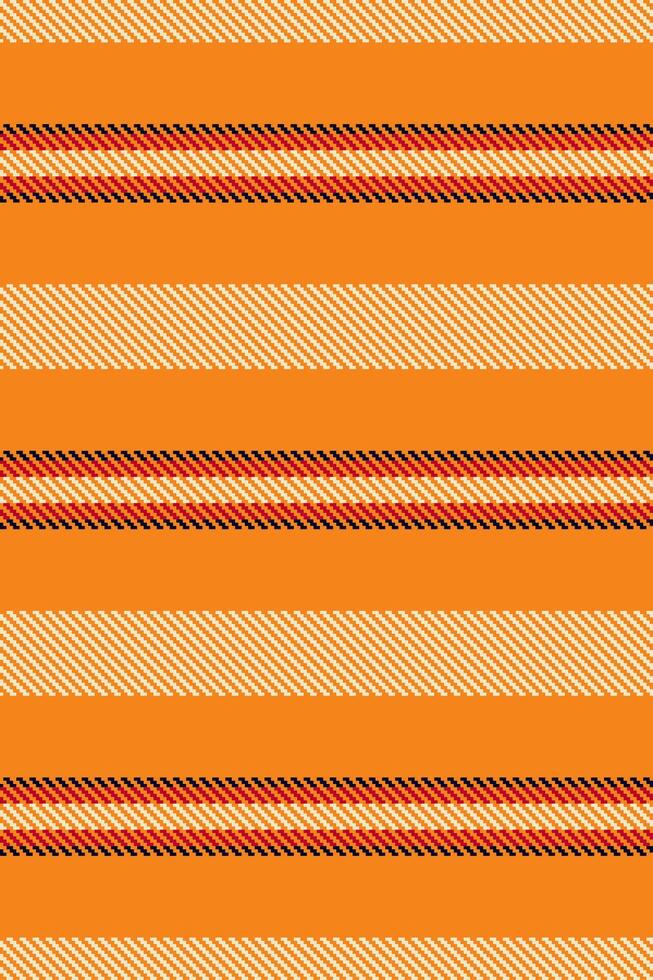 Praphic stripe texture vertical, royal lines background . Present textile seamless fabric pattern in orange and light colors. vector