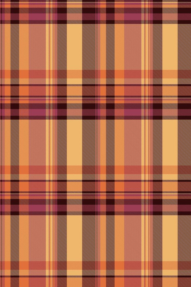 Warm autumnal plaid pattern. Perfect for fallthemed designs, textile prints, or website backgrounds. The rich colors and classic plaid create a cozy and inviting aesthetic. vector