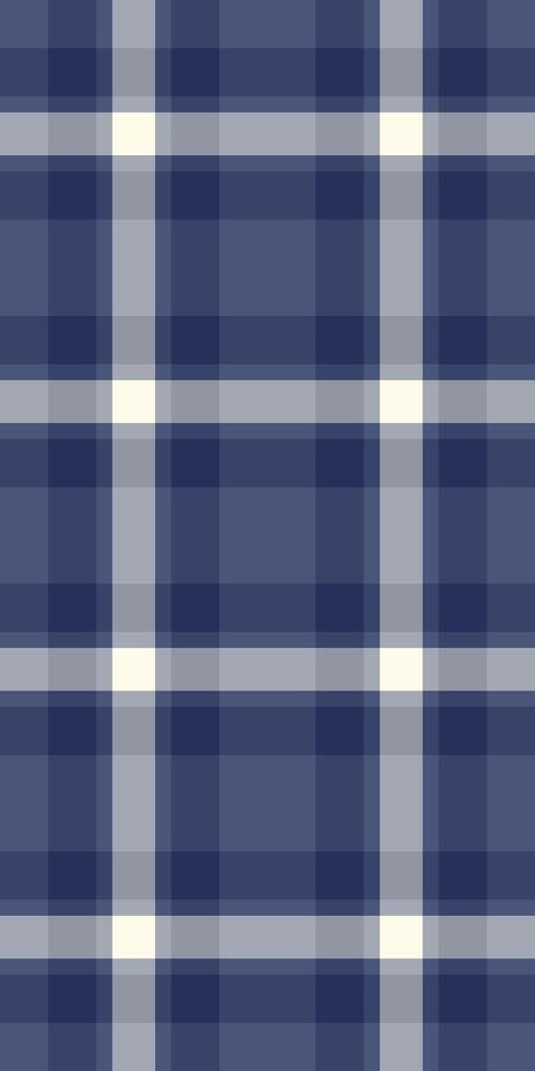 Elegant navy and cream plaid pattern. Perfect for textile design, website backgrounds, or stationery. Subtle yet sophisticated, this seamless texture offers a versatile and timeless aesthetic. vector