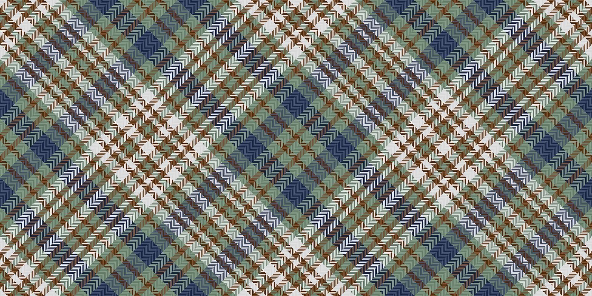 Elegant diagonal plaid pattern in muted greens, blues, and browns. Perfect for textile design, wallpaper, or website backgrounds. Evokes feelings of comfort and sophistication. vector