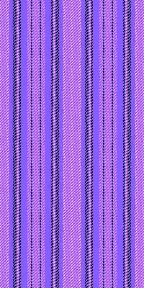 Track fabric pattern, christmas card background lines vertical. Fibre texture textile seamless stripe in indigo and purple colors. vector