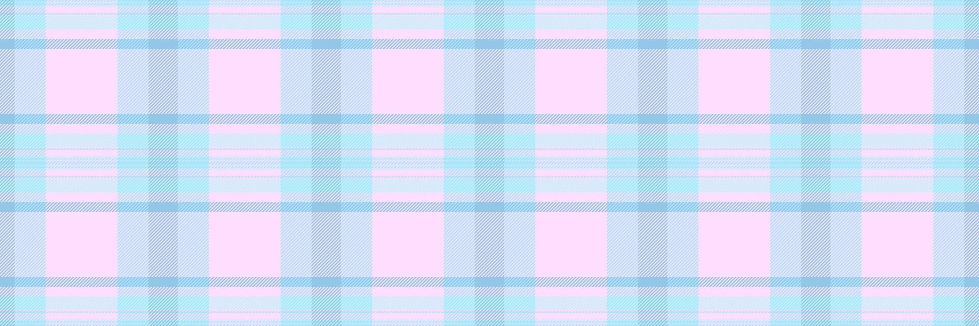Pastel pink and blue plaid pattern. Perfect for backgrounds, textile designs, or stationery. Soft, subtle, and elegant, this seamless texture evokes feelings of tranquility and gentleness. vector