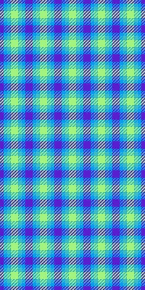 1940s tartan check background, home pattern plaid texture. Handsome seamless fabric textile in bright and cyan colors. vector