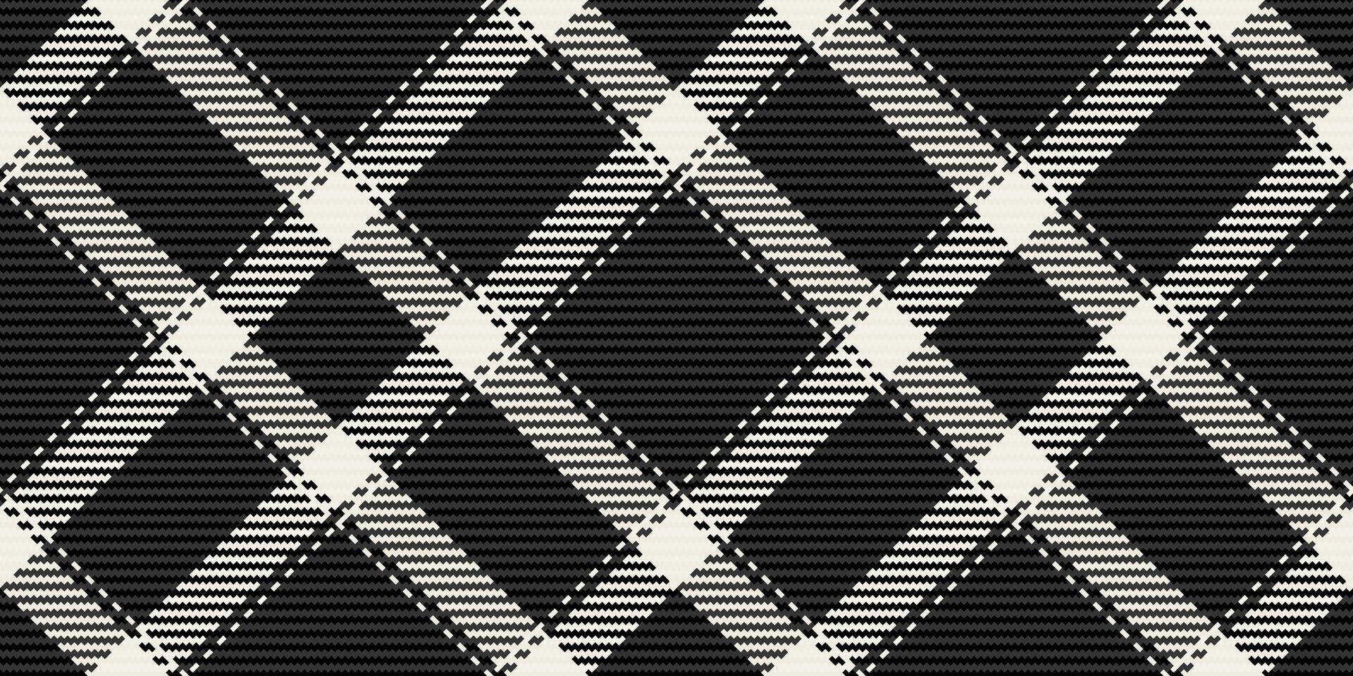 Sleek black and white plaid pattern. Perfect for textile design, fashion, website backgrounds, and branding. vector