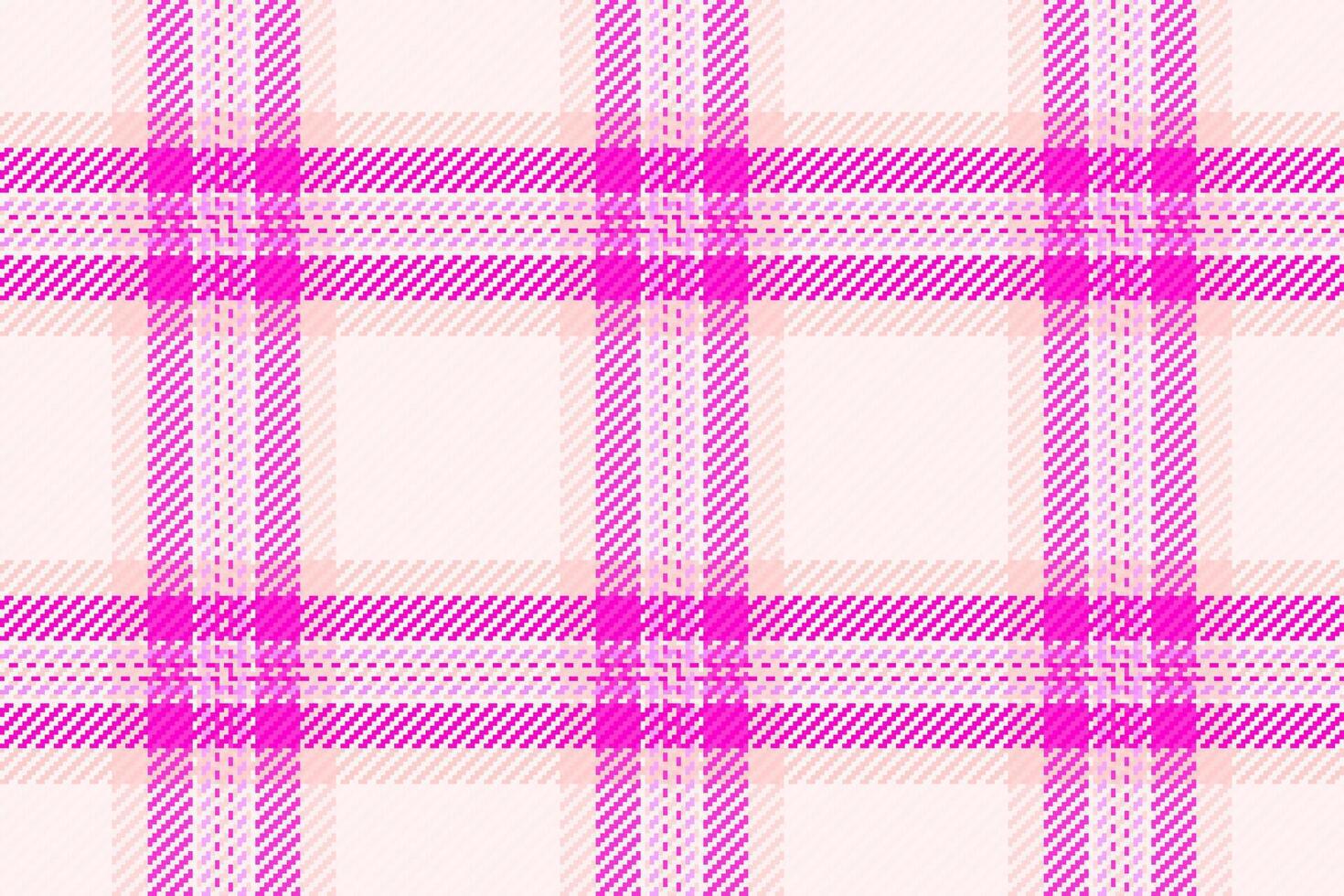 Vibrant pink and peach plaid pattern. Perfect for textile design, fashion, branding, websites, and more. vector