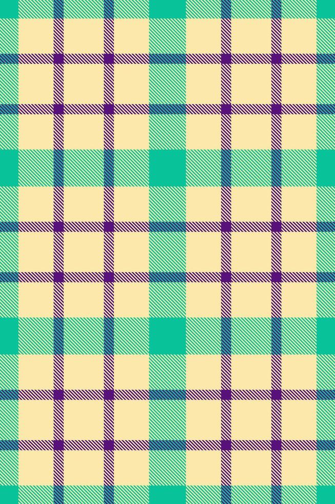 Vibrant pastel plaid pattern. Perfect for textile design, website backgrounds, or crafting projects. This cheerful, intersecting lines design evokes feelings of spring and freshness. vector