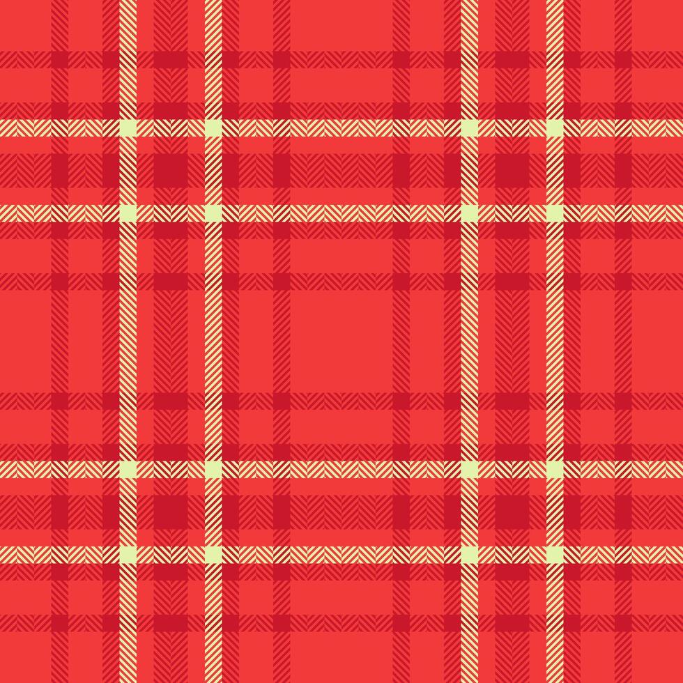 Folk fabric tartan textile, love background check seamless. Printing texture plaid pattern in red and light colors. vector