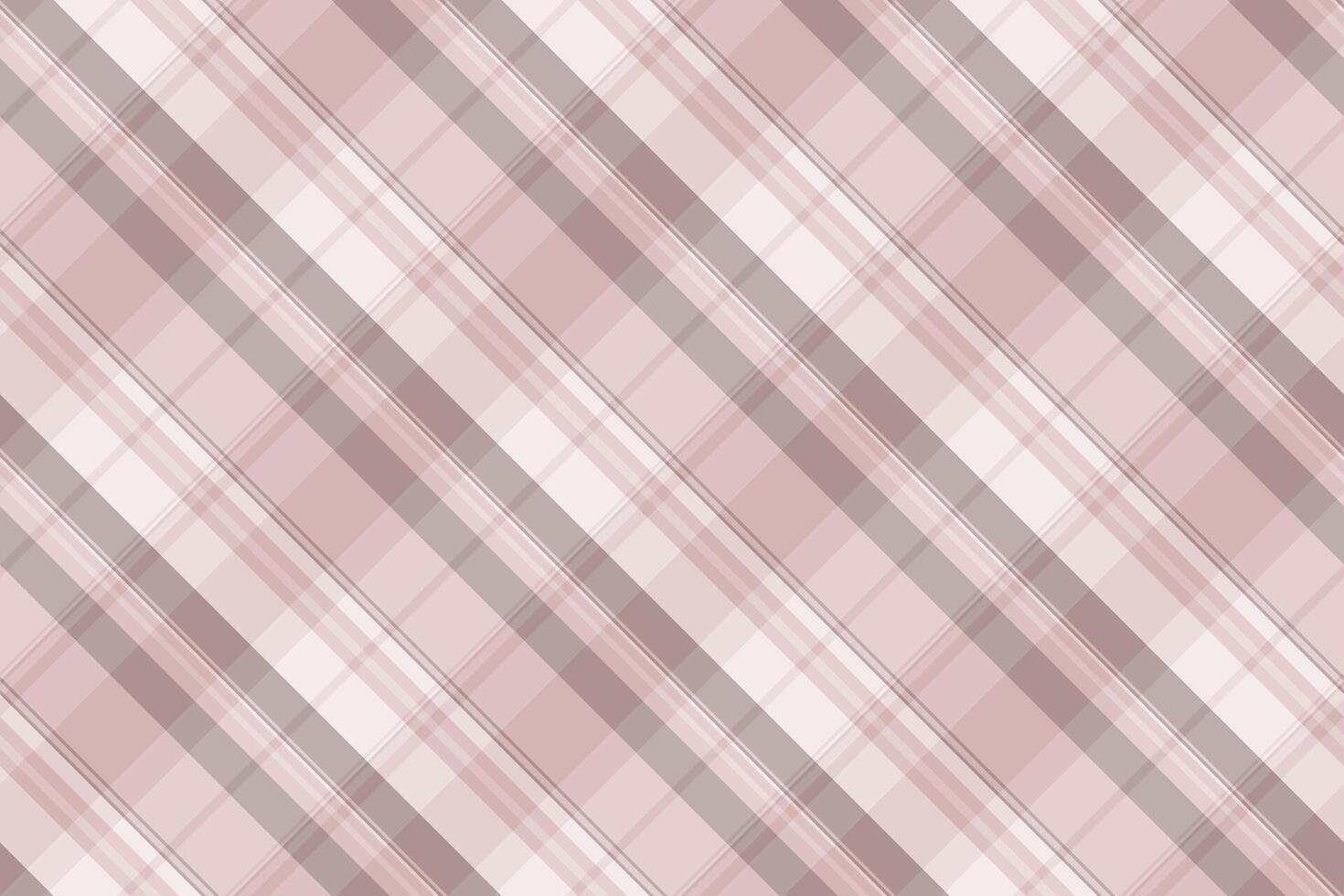 Elegant diagonal plaid pattern in soft pink and taupe tones. Perfect for textile design, website backgrounds, or adding a touch of sophisticated texture to your projects. vector