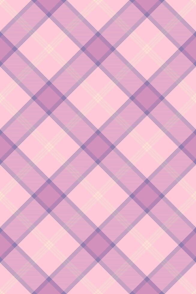 Delicate pink and purple plaid pattern. Perfect for textile design, scrapbooking, or website backgrounds. This soft, elegant texture evokes feelings of femininity and tranquility. vector