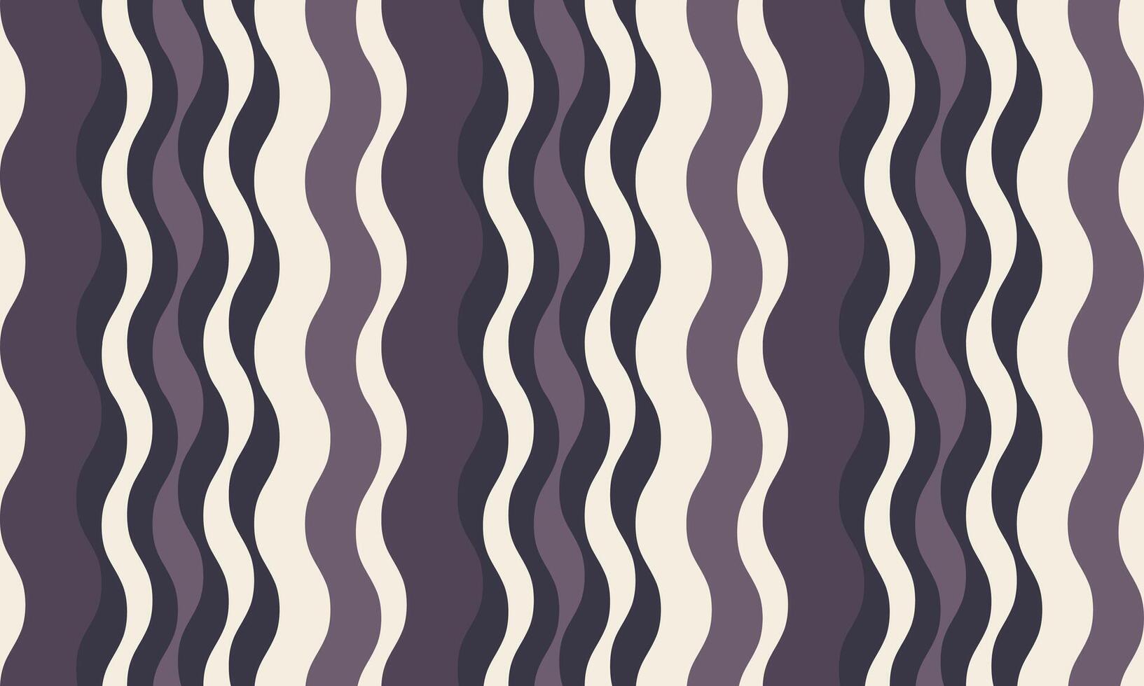 Abstract wavy stripes pattern. Elegant, flowing design in muted purple and beige tones. Perfect for textile prints, website backgrounds, or modern design projects. Evokes calmness and sophistication. vector