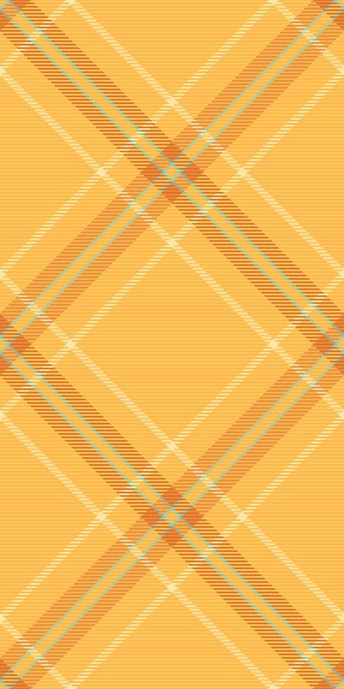 Warm autumnal plaid pattern in soft orange and beige hues. Perfect for textile design, fallthemed projects, or adding a touch of rustic charm to your designs. vector