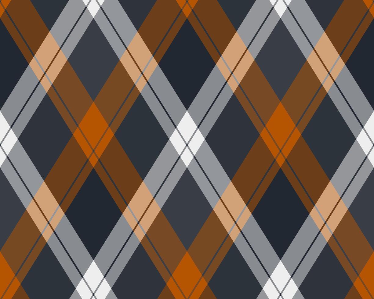 Stylish diagonal plaid pattern in autumnal hues. Perfect for fallthemed designs, textiles, and backgrounds. Creates a sophisticated and modern aesthetic. Use for websites, packaging, or apparel. vector