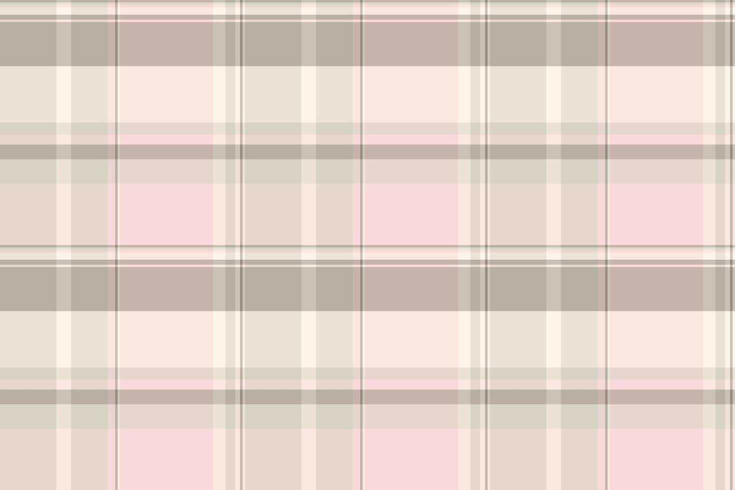Elegant pink and grey plaid pattern. Perfect for textile design, website backgrounds, or crafting projects. This subtle yet stylish design evokes feelings of calm and sophistication. vector