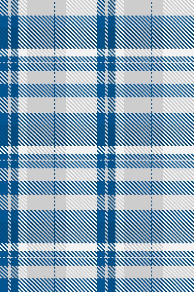 Classic blue and gray plaid pattern. Perfect for textile design, fashion, backgrounds, and website design. Clean, elegant, and versatile, this seamless texture offers a timeless appeal. vector