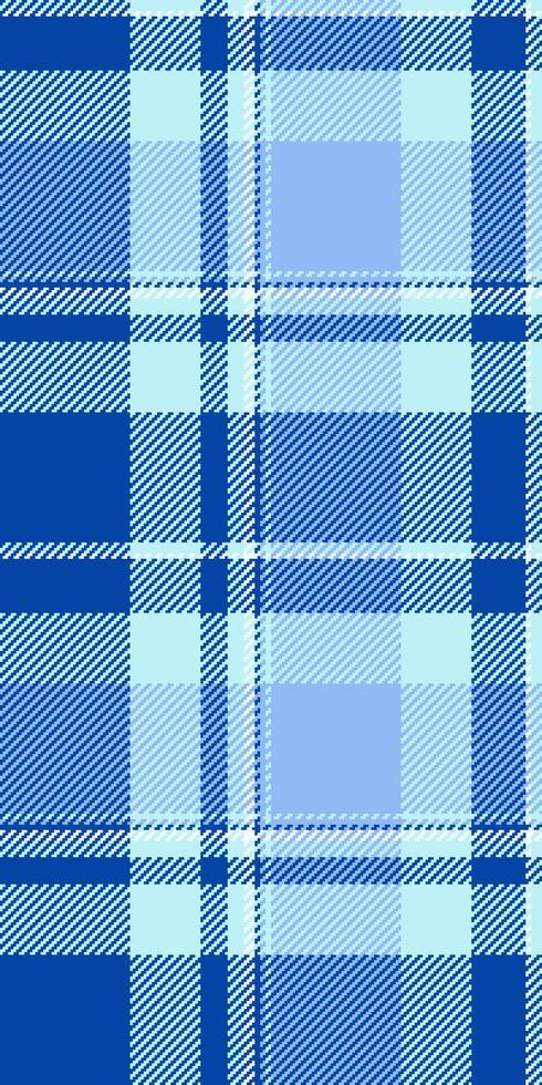 Sky check textile, strip pattern tartan texture. Suit background seamless fabric plaid in blue and light colors. vector