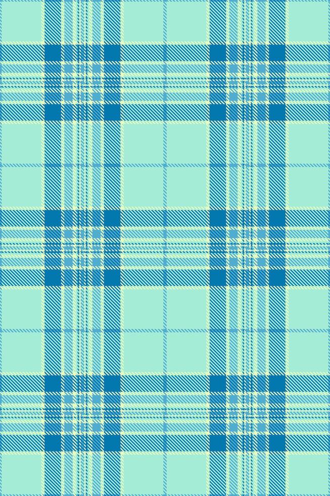 Elegant teal and pale green plaid pattern. Perfect for textile design, fashion, home decor, or website backgrounds. vector
