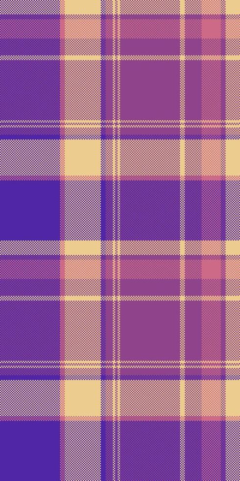 Elegant purple and beige plaid pattern. Perfect for textile design, fashion, websites, and packaging. This versatile, subtly textured image evokes feelings of warmth and sophistication. vector