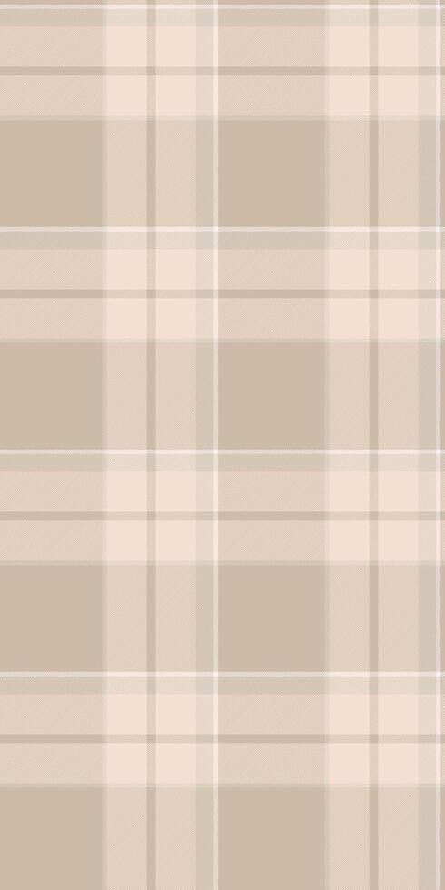 Cloth fabric texture background, perfect plaid check pattern. String seamless tartan textile in light and white colors. vector
