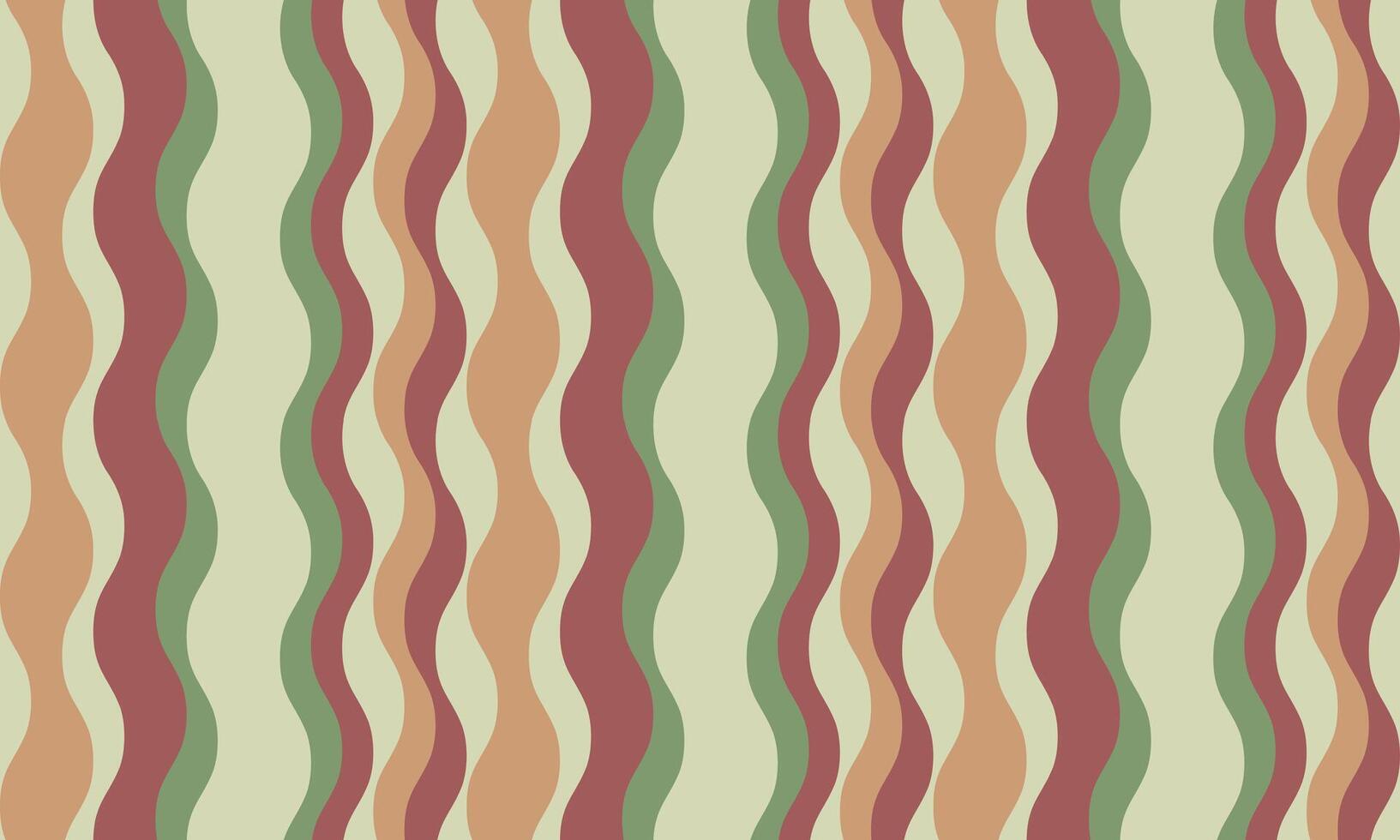Serene wavy stripes in earthy tones create a calming, retroinspired pattern. Perfect for backgrounds, textiles, or website design, this image evokes a sense of nostalgia and gentle fluidity. vector