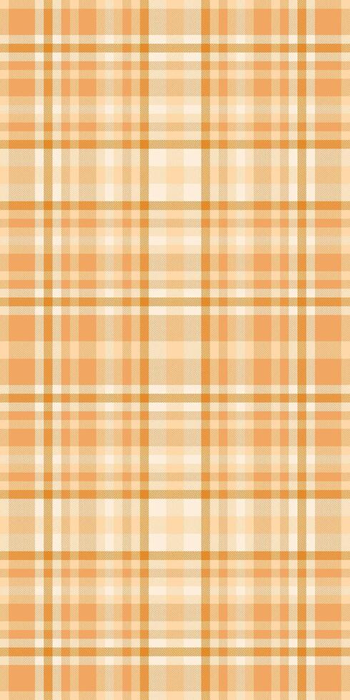 Subtle peach and cream plaid pattern. Perfect for textile design, backgrounds, or packaging. This soft, textured image evokes feelings of warmth and comfort. vector