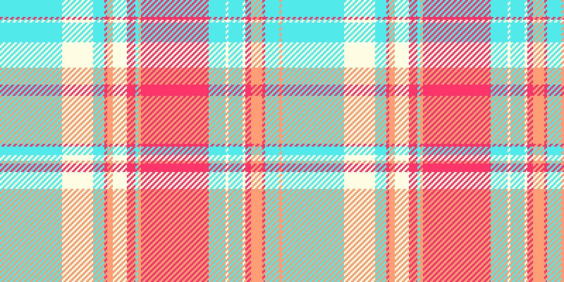 Vibrant pastel plaid pattern. Perfect for textile design, fashion, websites, or crafting projects. This cheerful, summery texture evokes feelings of warmth and optimism. vector