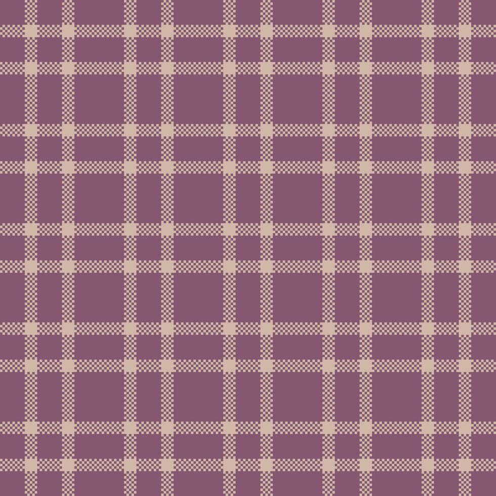 Elegant mauve and beige plaid pattern. Perfect for textile design, wrapping paper, or website backgrounds. This subtle yet stylish design evokes feelings of warmth and sophistication. vector