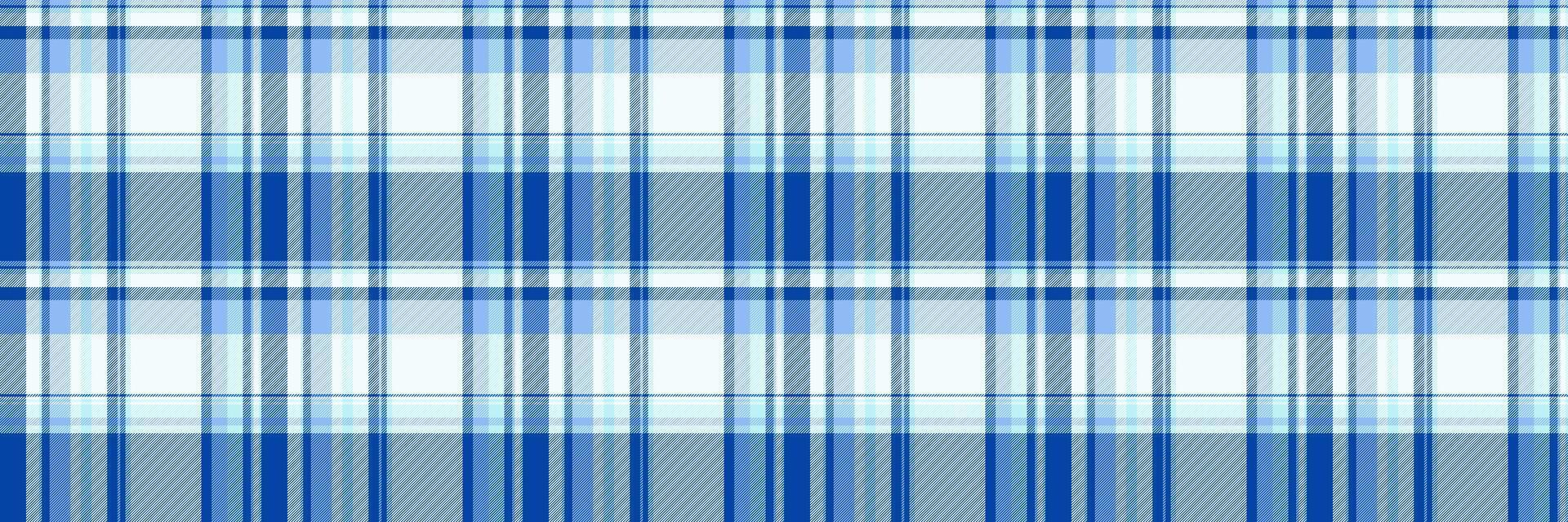 Crisp blue and white plaid pattern. Perfect for textile design, website backgrounds, or crafting projects. Clean, classic, and versatile, this image evokes a sense of order and freshness. vector