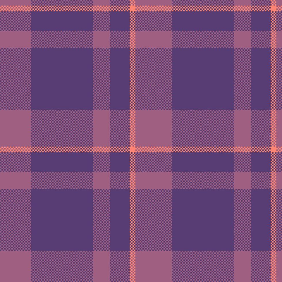 Elegant purple and coral plaid pattern. Perfect for textile designs, fashion, or website backgrounds. This subtle yet stylish texture offers a sophisticated and versatile aesthetic. vector