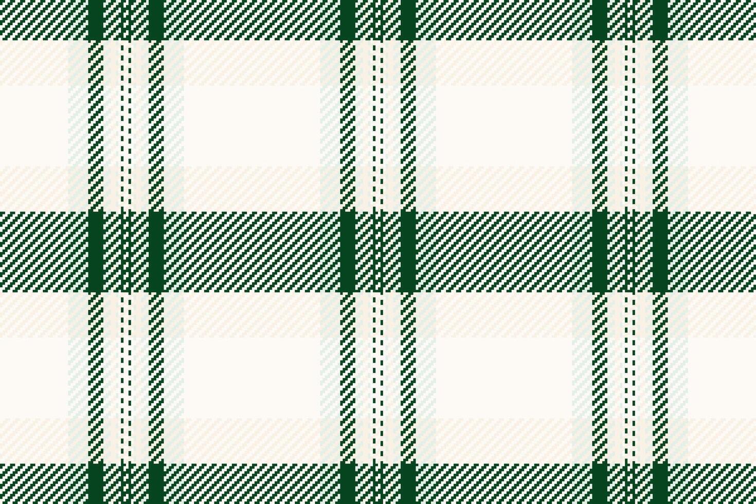 Elegant cream and deep green plaid pattern. Perfect for textile design, website backgrounds, or crafting projects. Subtle texture adds visual interest, conveying a sense of sophistication and calm. vector