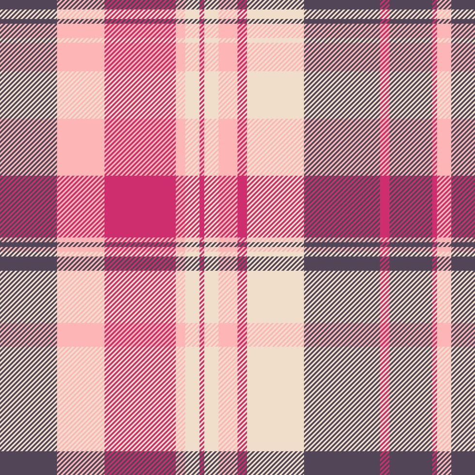 Elegant pink and gray plaid pattern. Perfect for textile design, fashion, website backgrounds, or scrapbooking. This soft, sophisticated texture evokes feelings of warmth and comfort. vector