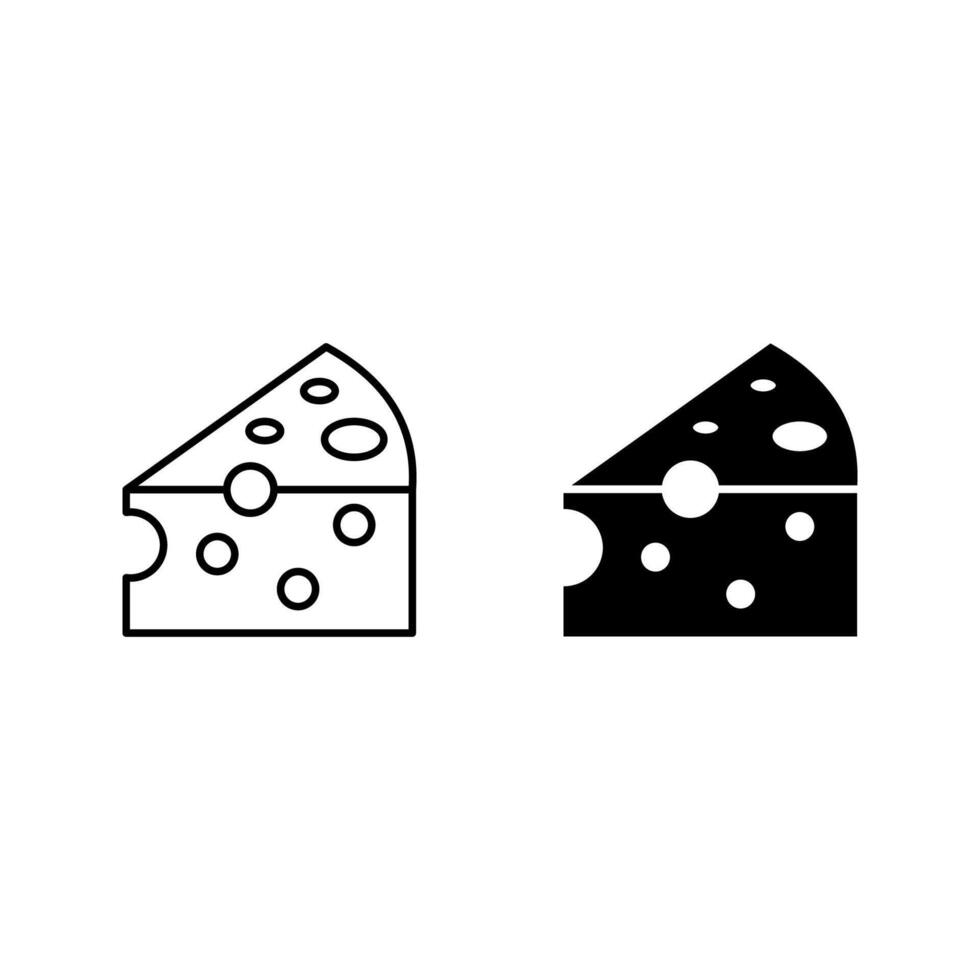 cheese icon set, vector