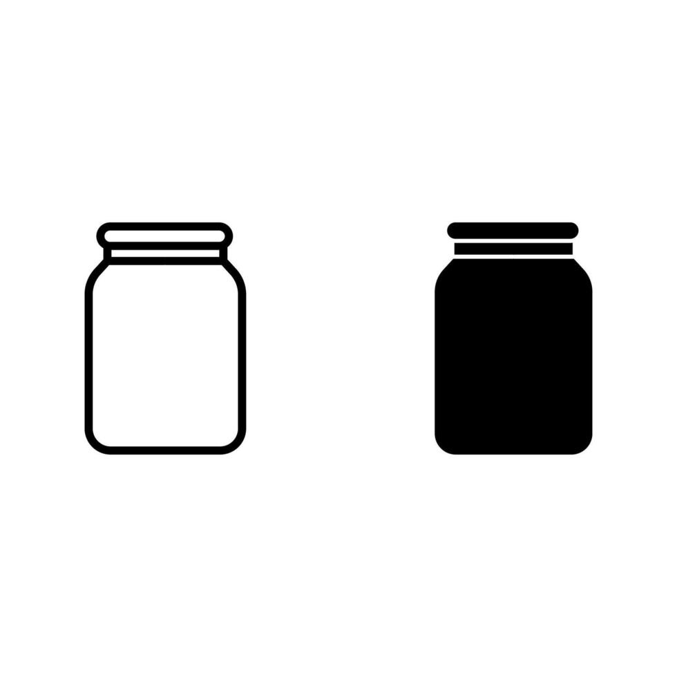 honey jar icon, vector