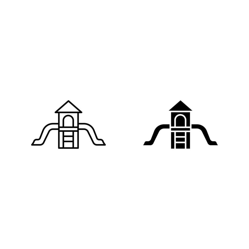 Kid playground icon set.. vector