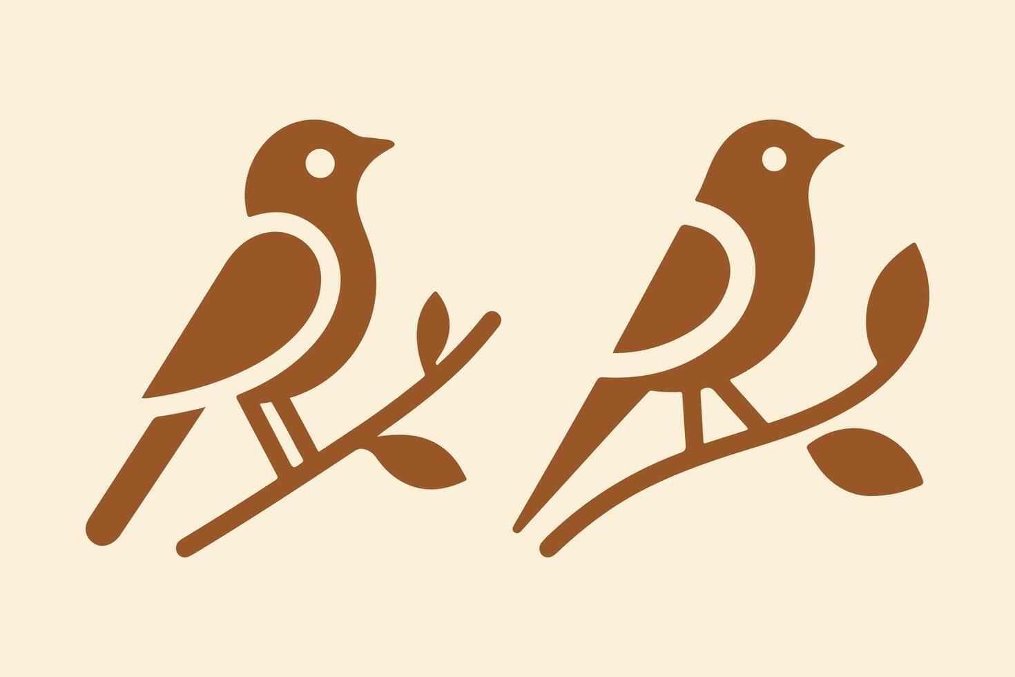 Minimalist bird silhouette illustration design vector