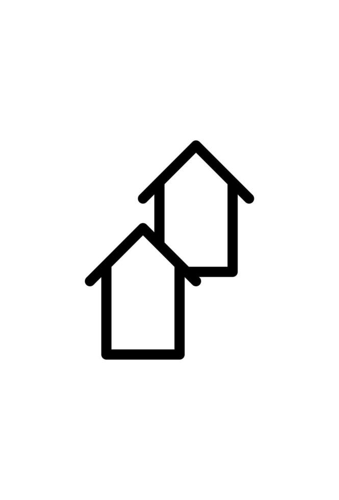 simple housing icon for residence vector