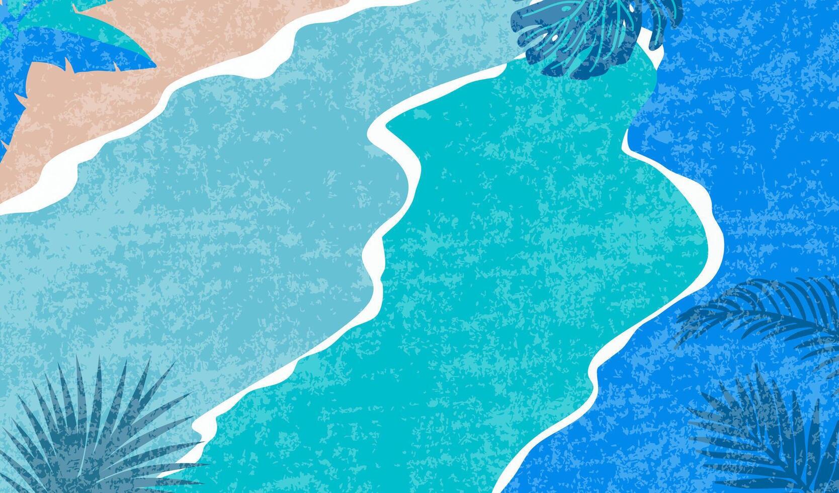 sea background with leaf vector