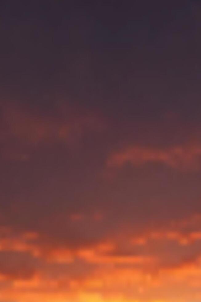 Last LIght of the Sky. Orange sky with clouds at sunset in the evening sky. Sky Background concept. vector