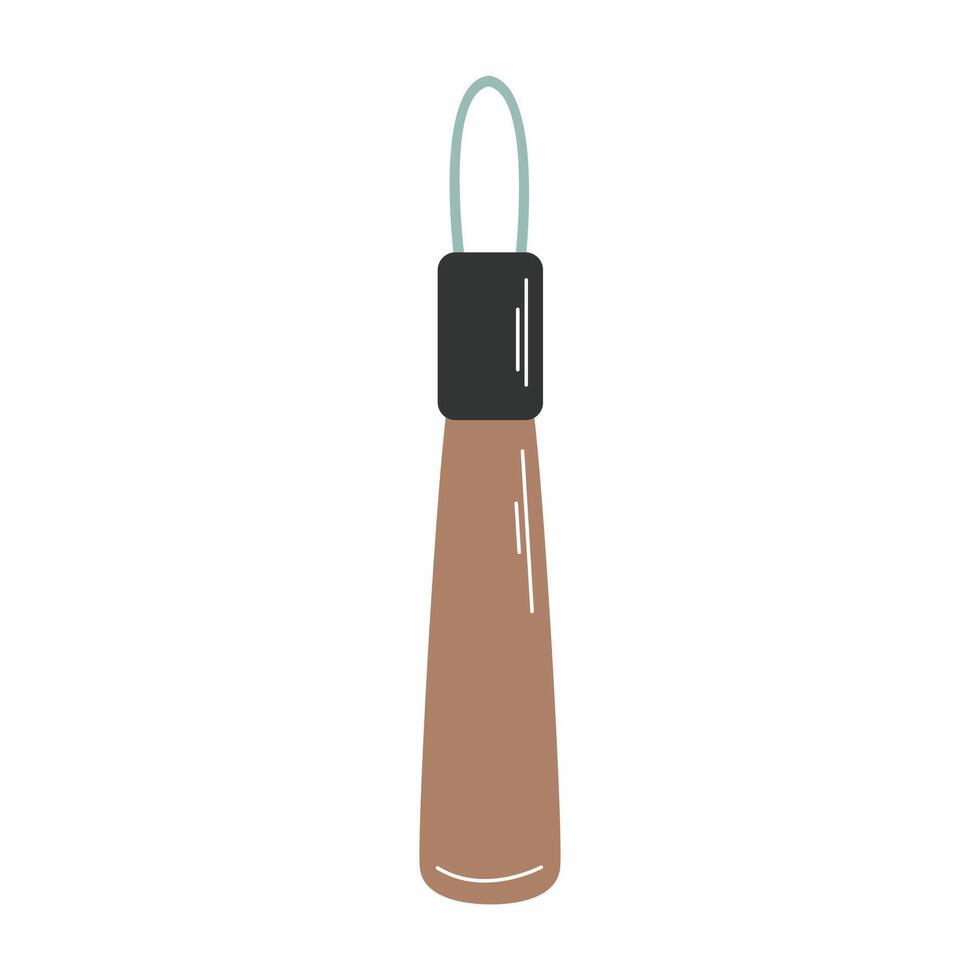a tool for working with clay. Illustration on pottery in the flat style. postcard decoration element vector